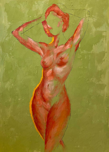 Painting акрилом Лесная Нимфа