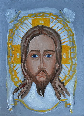 Painting маслом Спас Нерукотворный