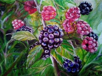 Painting маслом Картина "Ежевика"