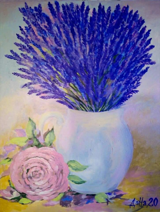 Painting маслом Лаванда