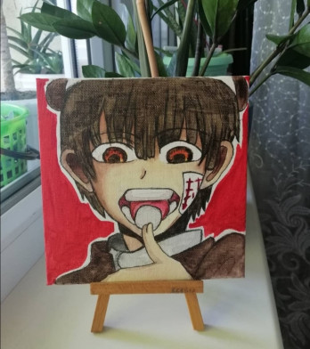 Painting акварелью Hanako kun