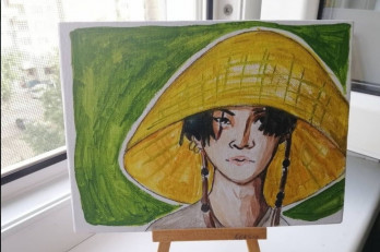 Painting акварелью Min Yoongi "Daechita"