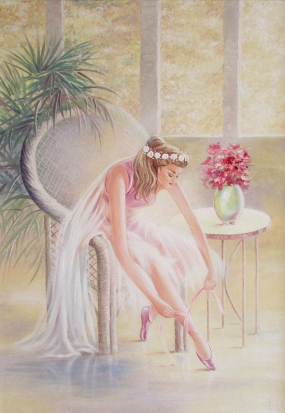 Painting маслом Балерина