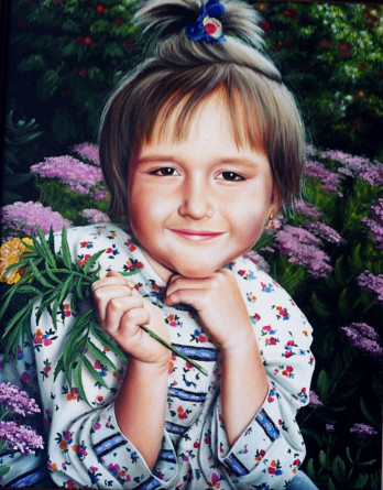 Painting маслом Портрет девочки