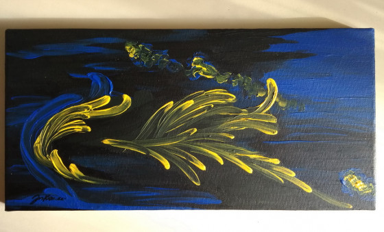 Painting акрилом Путь к независимости