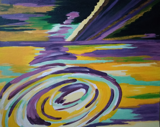 Painting акрилом Катаклизм