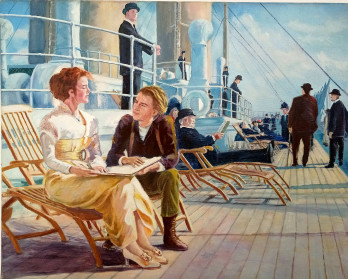 Painting маслом На палубе Титаника