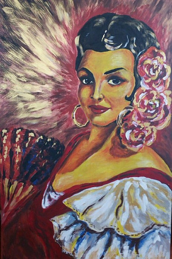 Painting акрилом Украинка