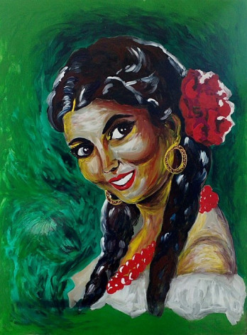 Painting акрилом Украинка