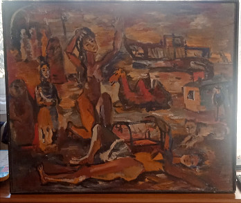 Painting маслом Спасите Арал