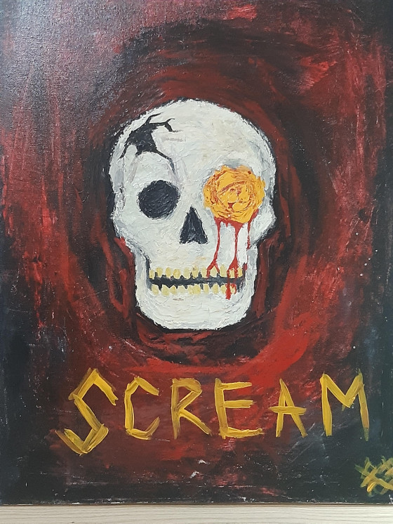 Painting гуашью Broken 