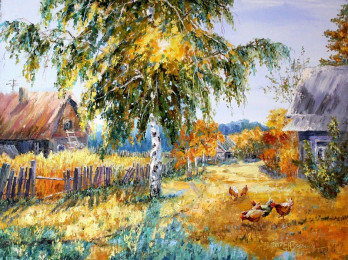 Painting маслом Август