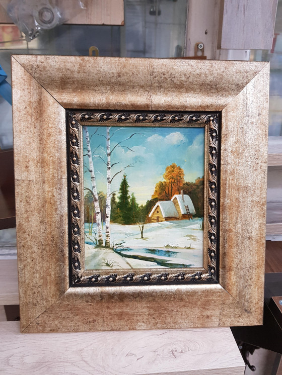 Painting маслом Зима