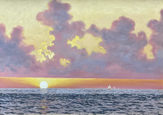 Painting маслом Закат