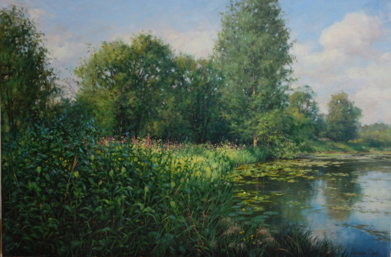 Painting маслом By the Lake.