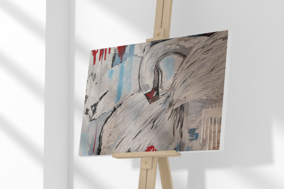 Painting акрилом Лебединая песня