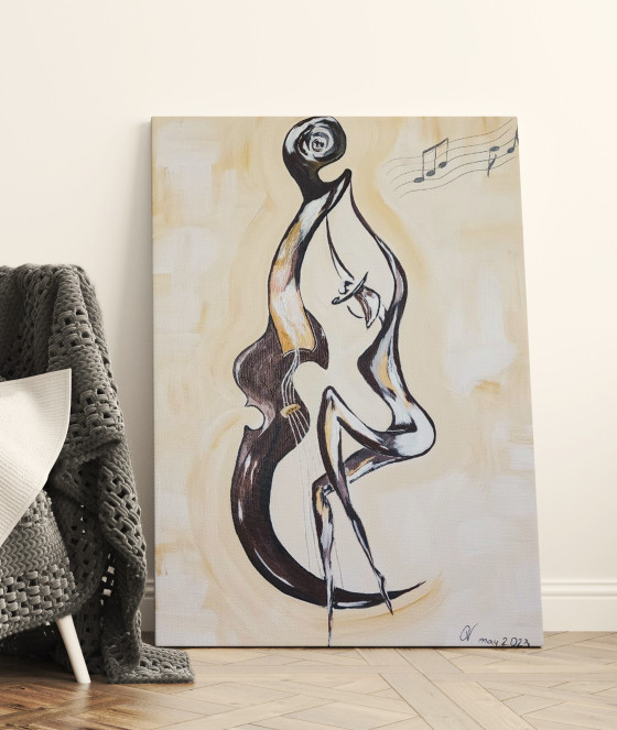 Painting акрилом Интерьерная картина "Симфония страсти"