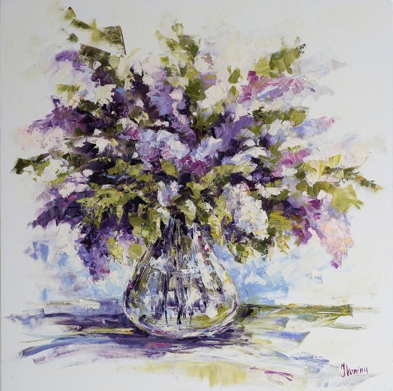 Painting маслом Сирень