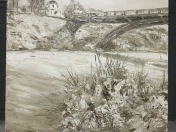 Painting маслом Мост