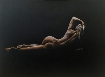 Painting карандашом The light lines