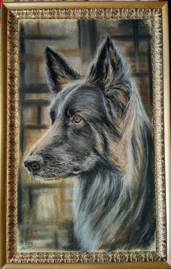 Painting пастелью Шеба