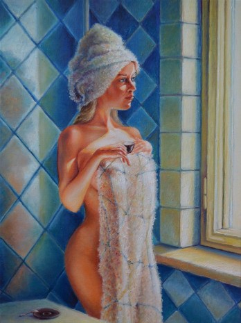 Painting маслом Геометрия утреннего кофе