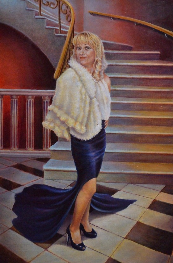 Painting маслом Женский портрет