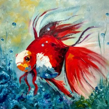 Painting маслом Рыбка 