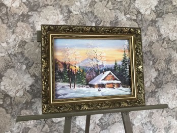 Painting маслом Зима