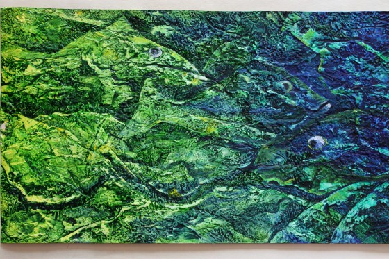 Painting в смешанной технике Водный мир