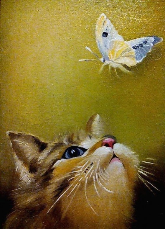 Painting маслом Ты кто ?