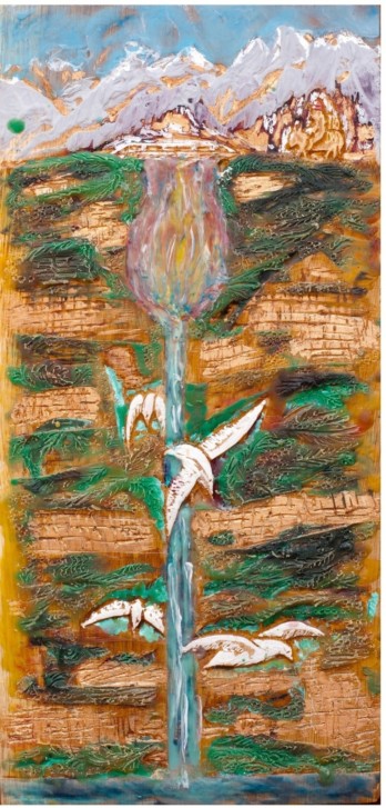 Painting  Водопад" Тюльпан"