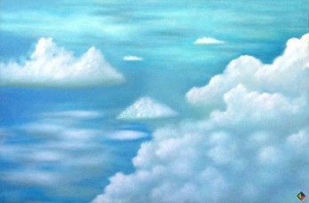 Painting маслом Флагман вертикали