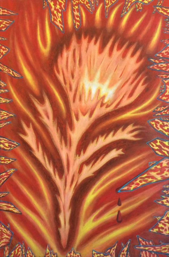 Painting маслом  Печальная муза
