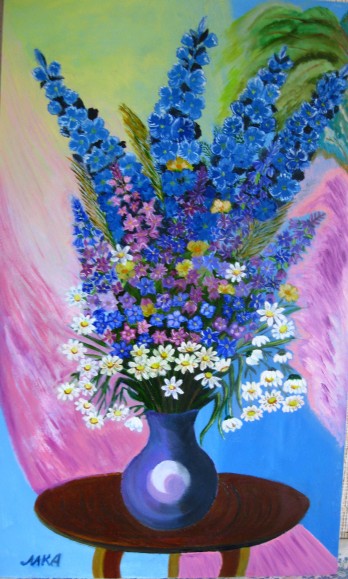 Painting маслом "Летний букет"