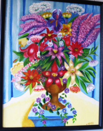 Painting маслом "Бал весенних цветов"
