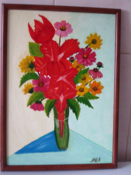 Painting в смешанной технике " Факел лета "