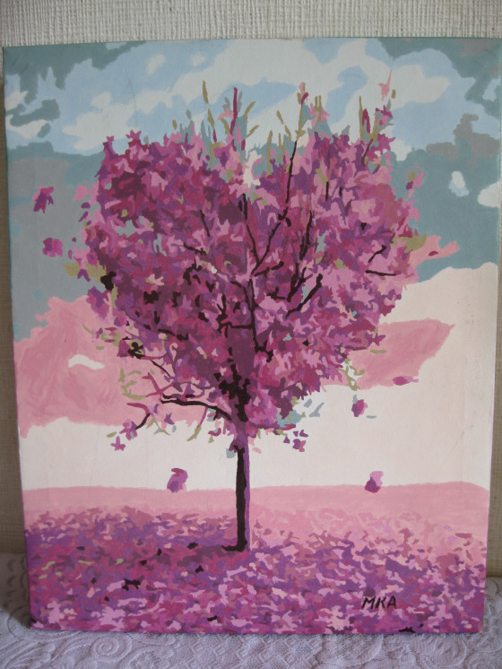 Painting акрилом "Багряный листопад"