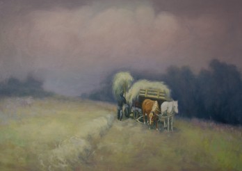 Painting маслом Заготовка сена
