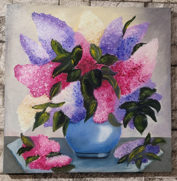 Painting маслом Картина маслом Бузок