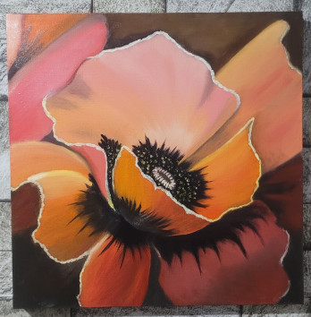 Painting маслом Картина маслом Мак