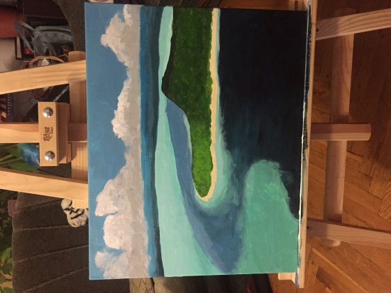 Painting акрилом Сон