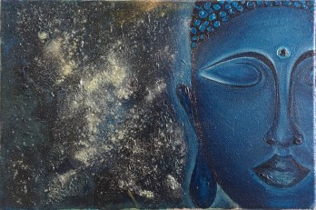 Painting маслом Мой маленький Будда