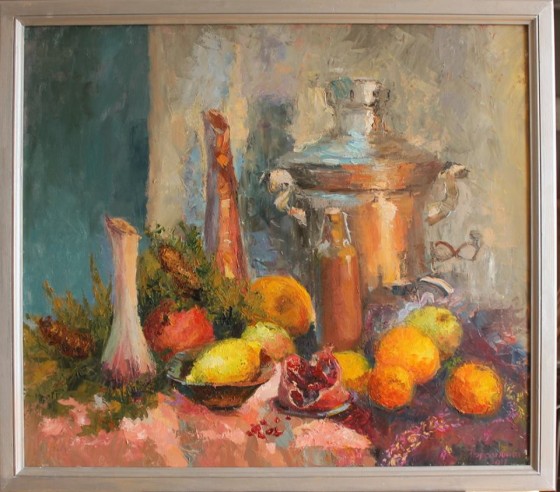 Painting маслом Натюрморт "Запах рождества"