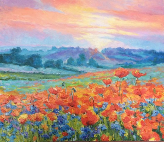 Painting маслом Маки