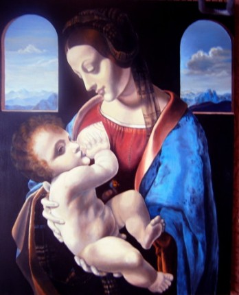 Painting маслом Мадонна Литта