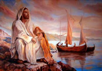 Painting маслом Иисус перед вечностью