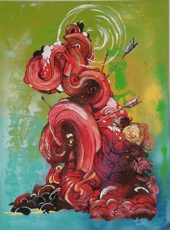 Painting в смешанной технике "Меланхолия"