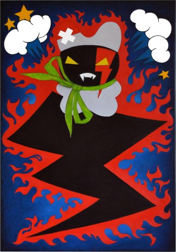 Painting маслом Заинька в бешенстве