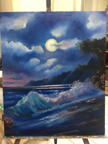 Painting маслом Тайская ночь 